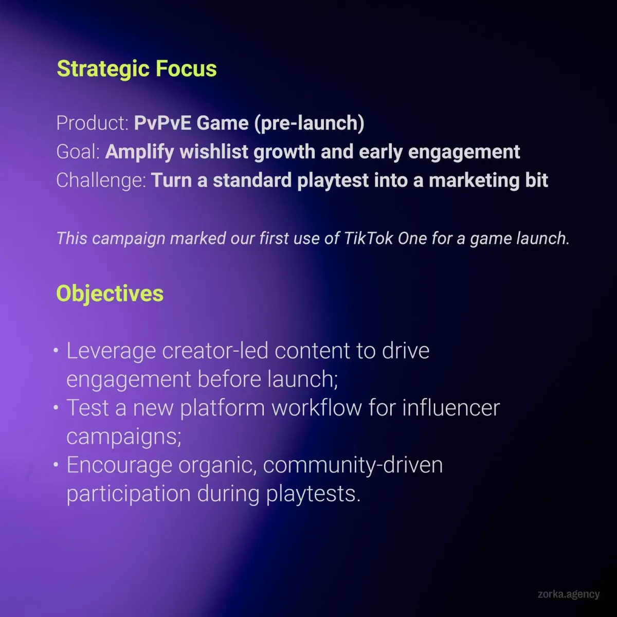 Document cover page about a PvPvE game pre-launch plan for wishlist growth, playtests, TikTok content, and influencer UGC workflow. Document cover page about a PvPvE game pre-launch plan for wishlist growth, playtests, TikTok content, and influencer UGC workflow.
